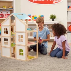 Melissa & Doug Hi-Rise Wooden Dollhouse With Furniture, Garage And Working Elevator -Wild Republic Sales Store GUEST fc7e88d1 de02 4f7d b868 5019e6c1a40c