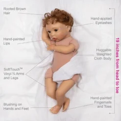 Paradise Galleries Reborn Baby Doll Boy Puppy Love, Magnetic Pacifier, Rooted Hair, 19 Inch Doll Made In SoftTouch Vinyl -Wild Republic Sales Store GUEST fcaedae1 f461 424a b6c7 5d46a445f6f7