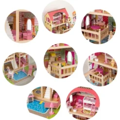 ShpilMaster Wooden Doll House With Toys And Furniture Accessories With LED Light For Ages 3+ -Wild Republic Sales Store GUEST fff8b5fb 2d36 4d2e bb00 3c7d130eaba2